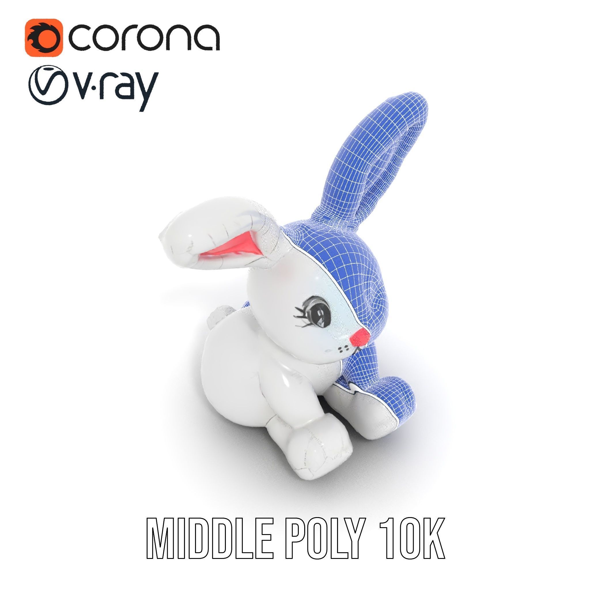 Inflatable Bunny Toy D Model Pack Low-poly 3D model_18