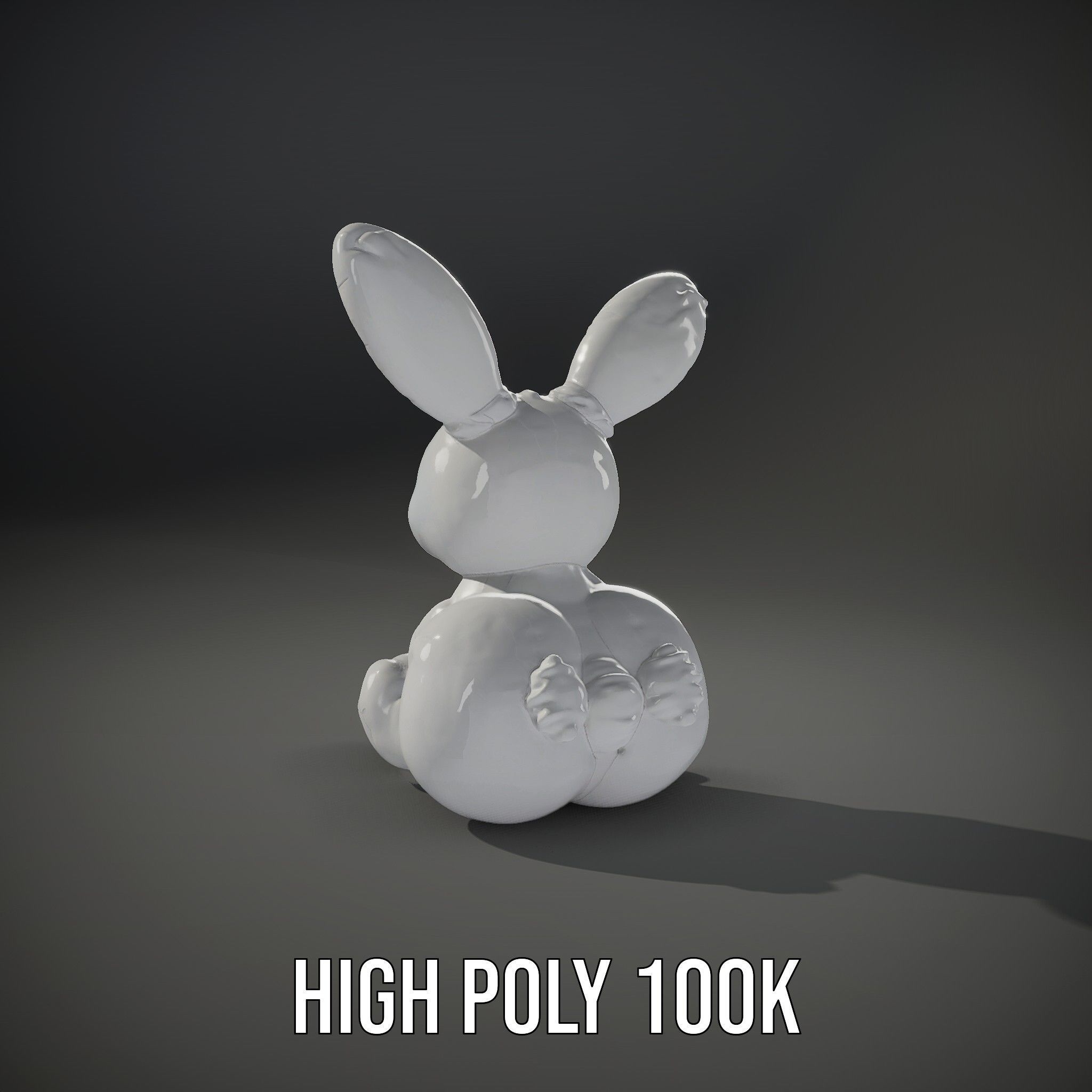 Inflatable Bunny Toy D Model Pack Low-poly 3D model_10