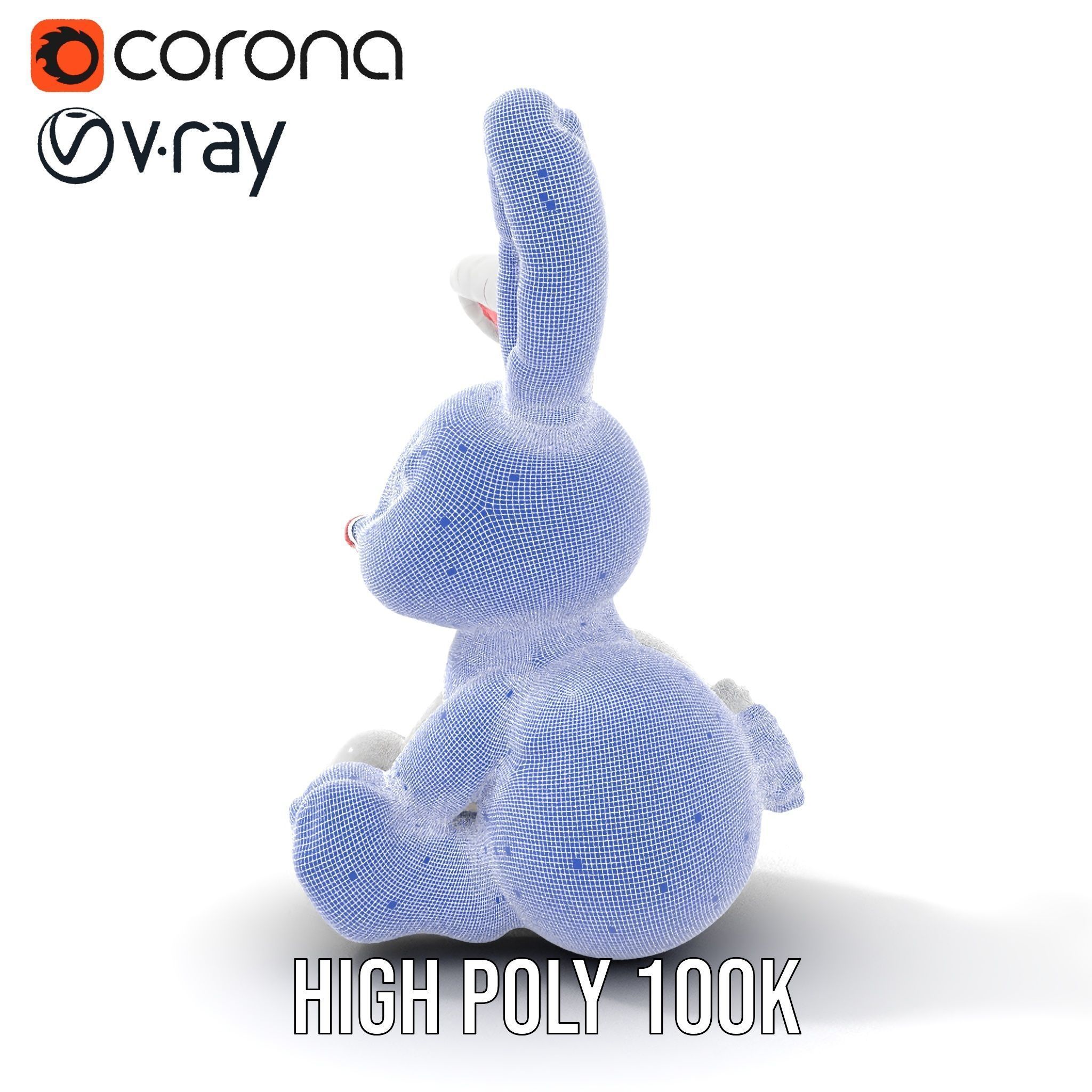 Inflatable Bunny Toy D Model Pack Low-poly 3D model_34