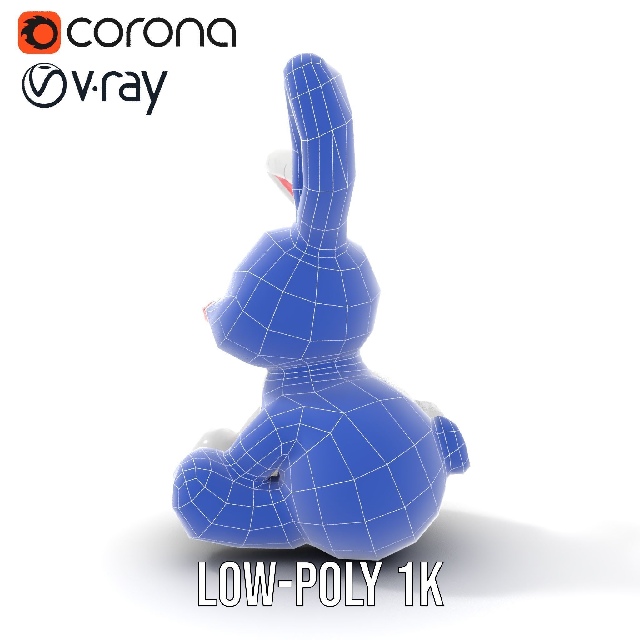 Inflatable Bunny Toy D Model Pack Low-poly 3D model_24