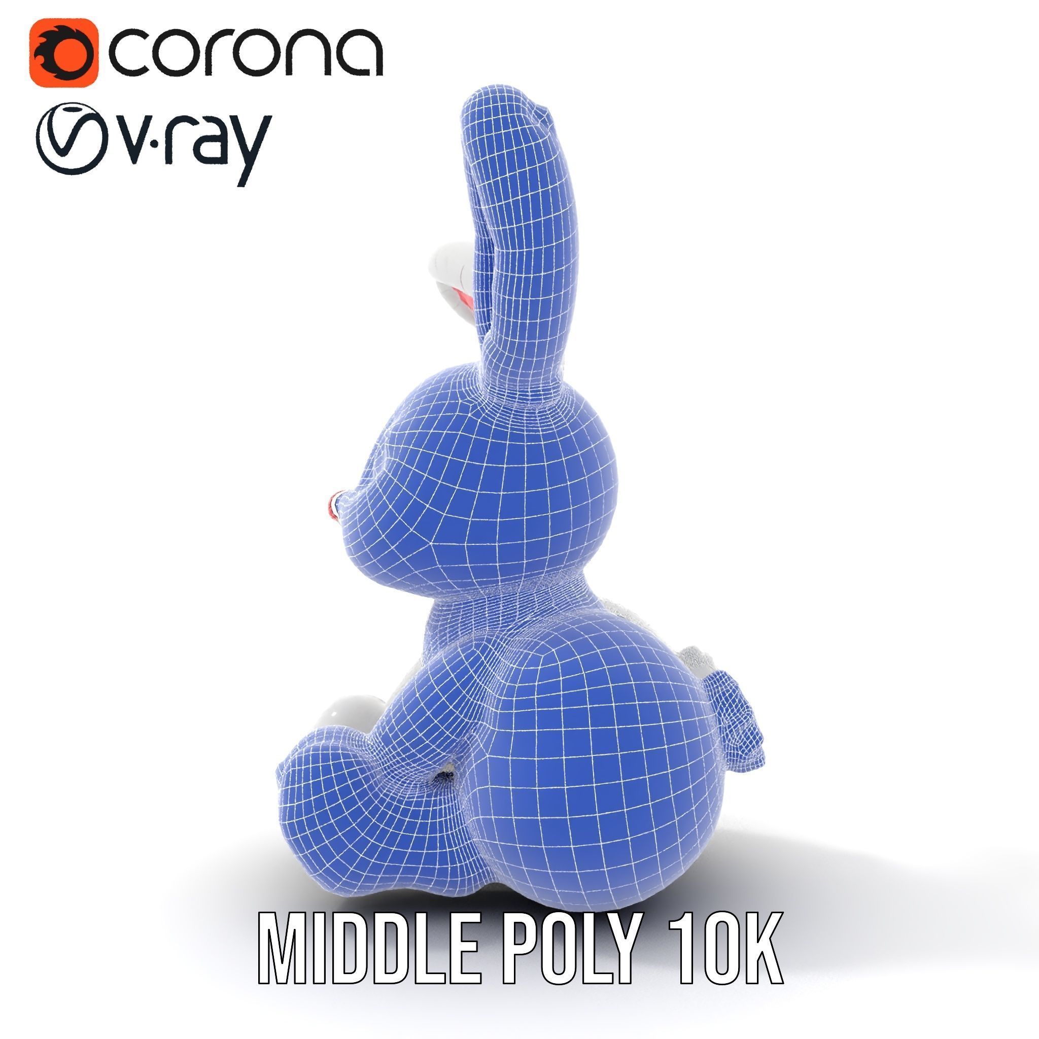 Inflatable Bunny Toy D Model Pack Low-poly 3D model_23