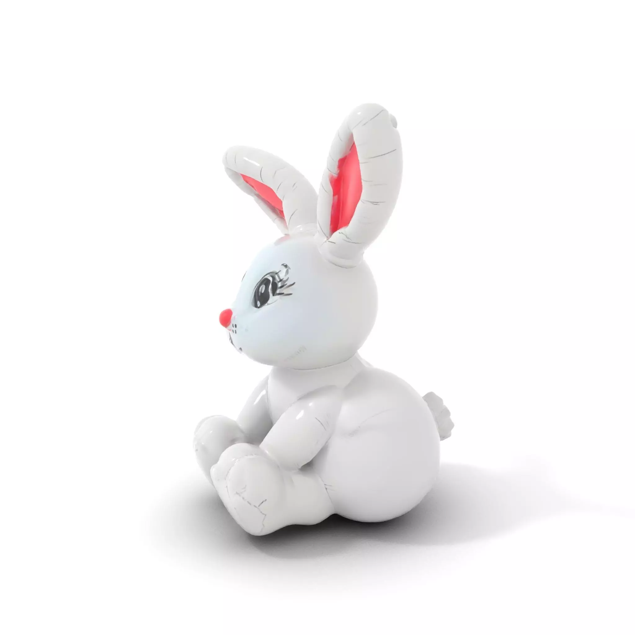 Inflatable Bunny Toy D Model Pack Low-poly 3D model_0