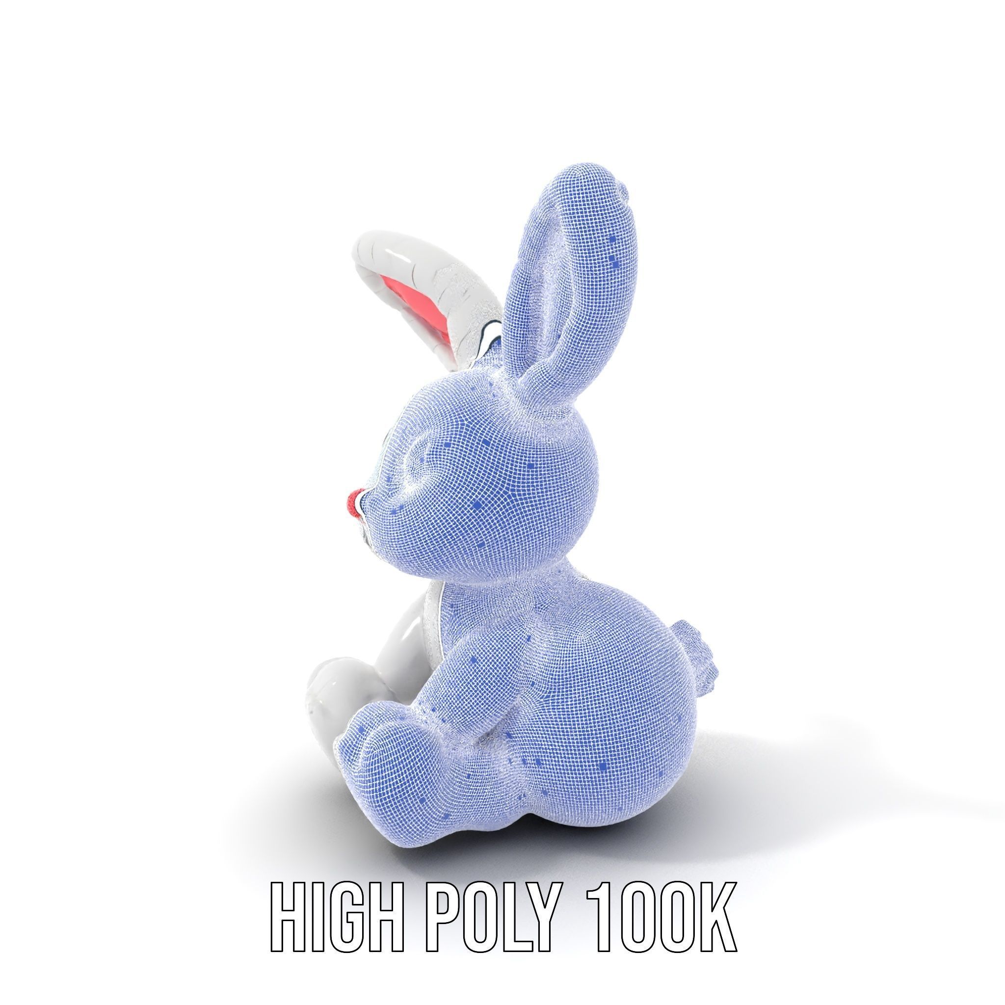 Inflatable Bunny Toy D Model Pack Low-poly 3D model_4