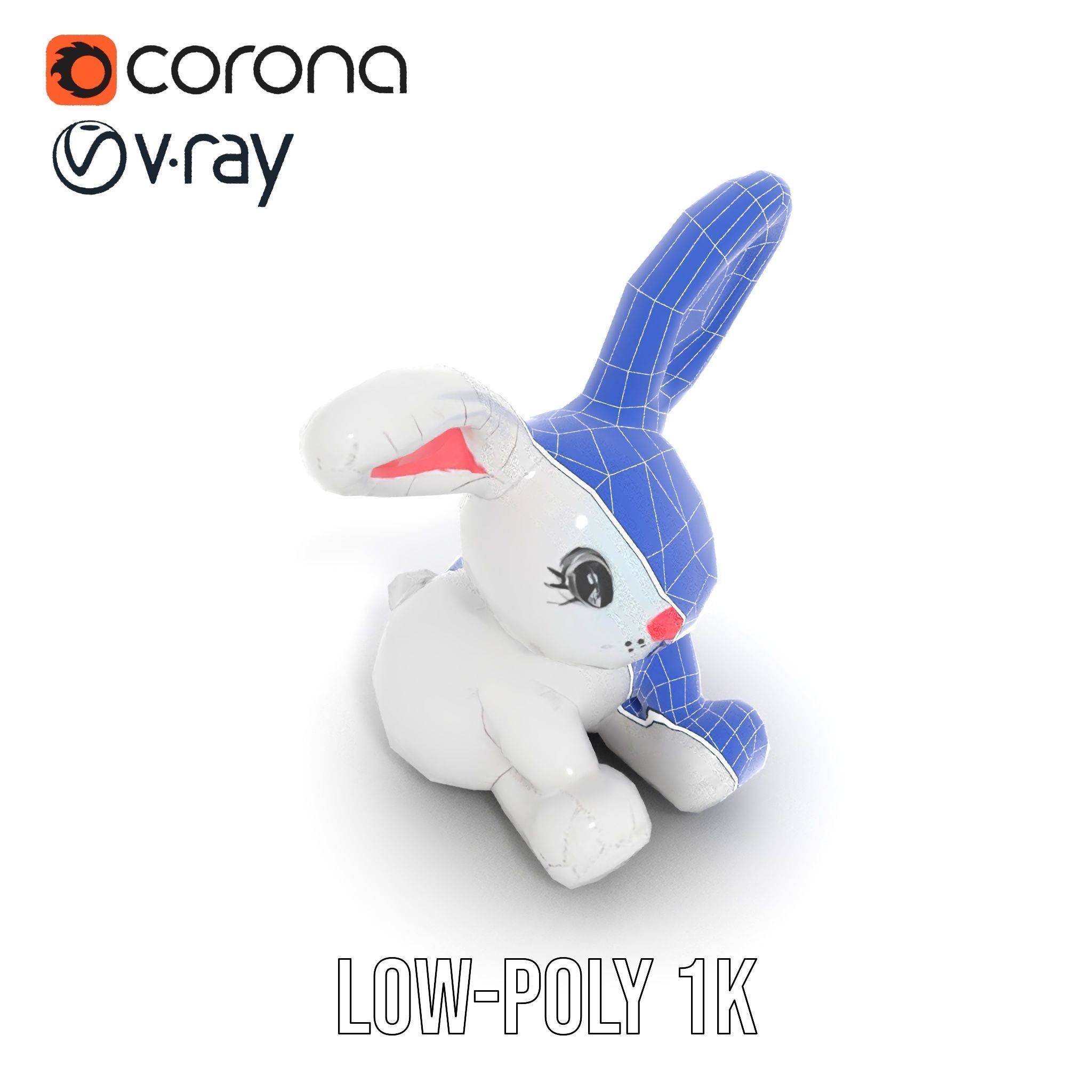 Inflatable Bunny Toy D Model Pack Low-poly 3D model_27