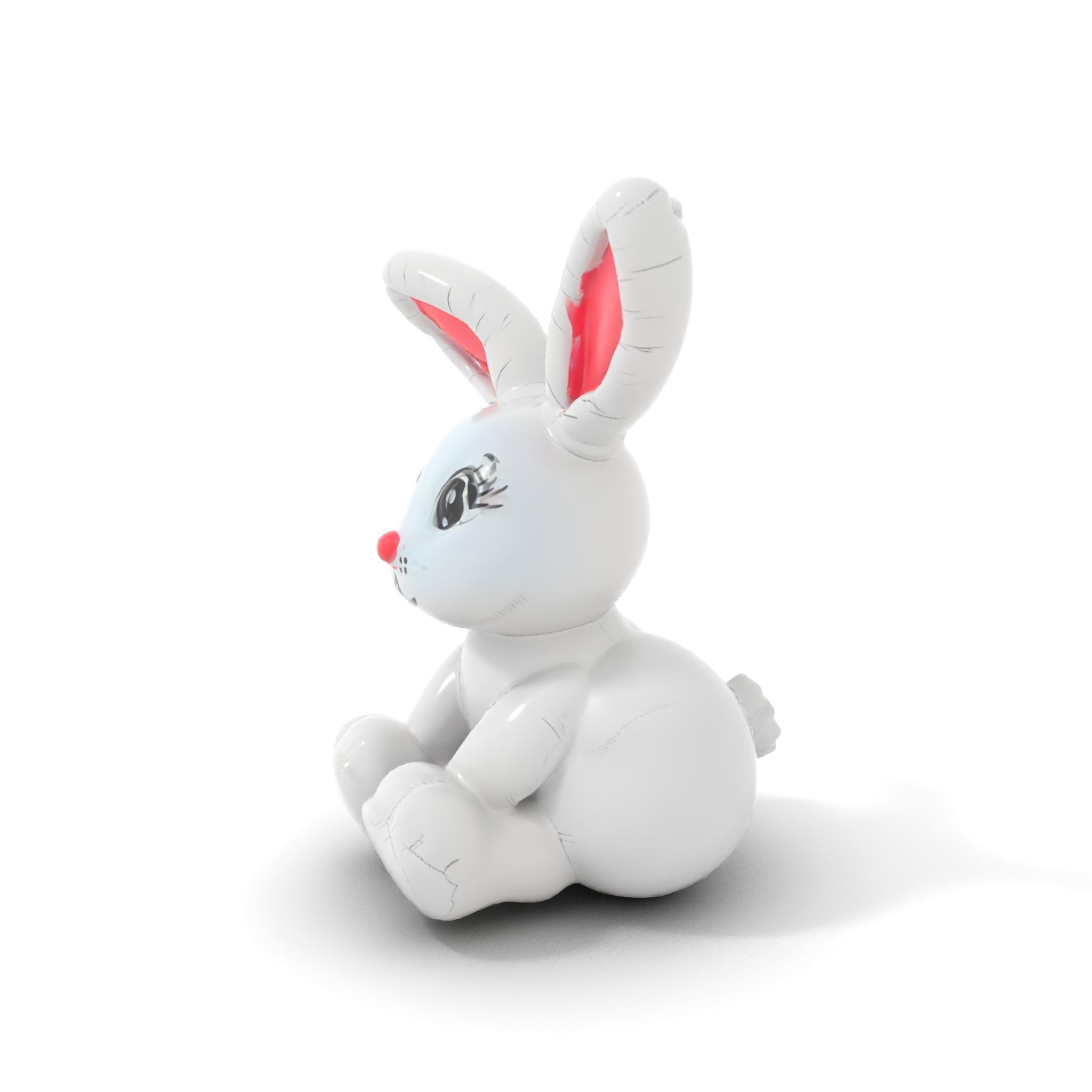 Inflatable Bunny Toy D Model Pack Low-poly 3D model_6