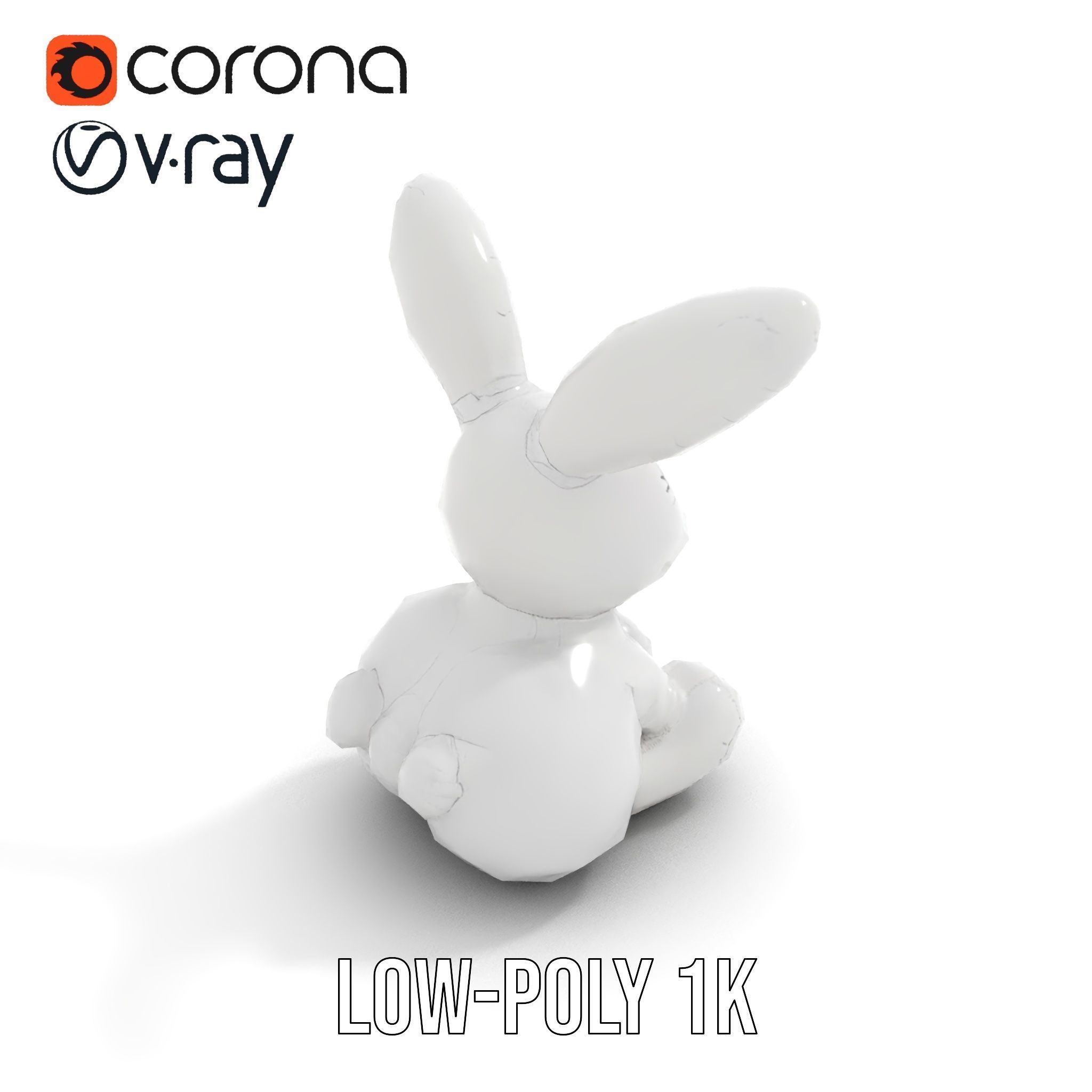 Inflatable Bunny Toy D Model Pack Low-poly 3D model_21