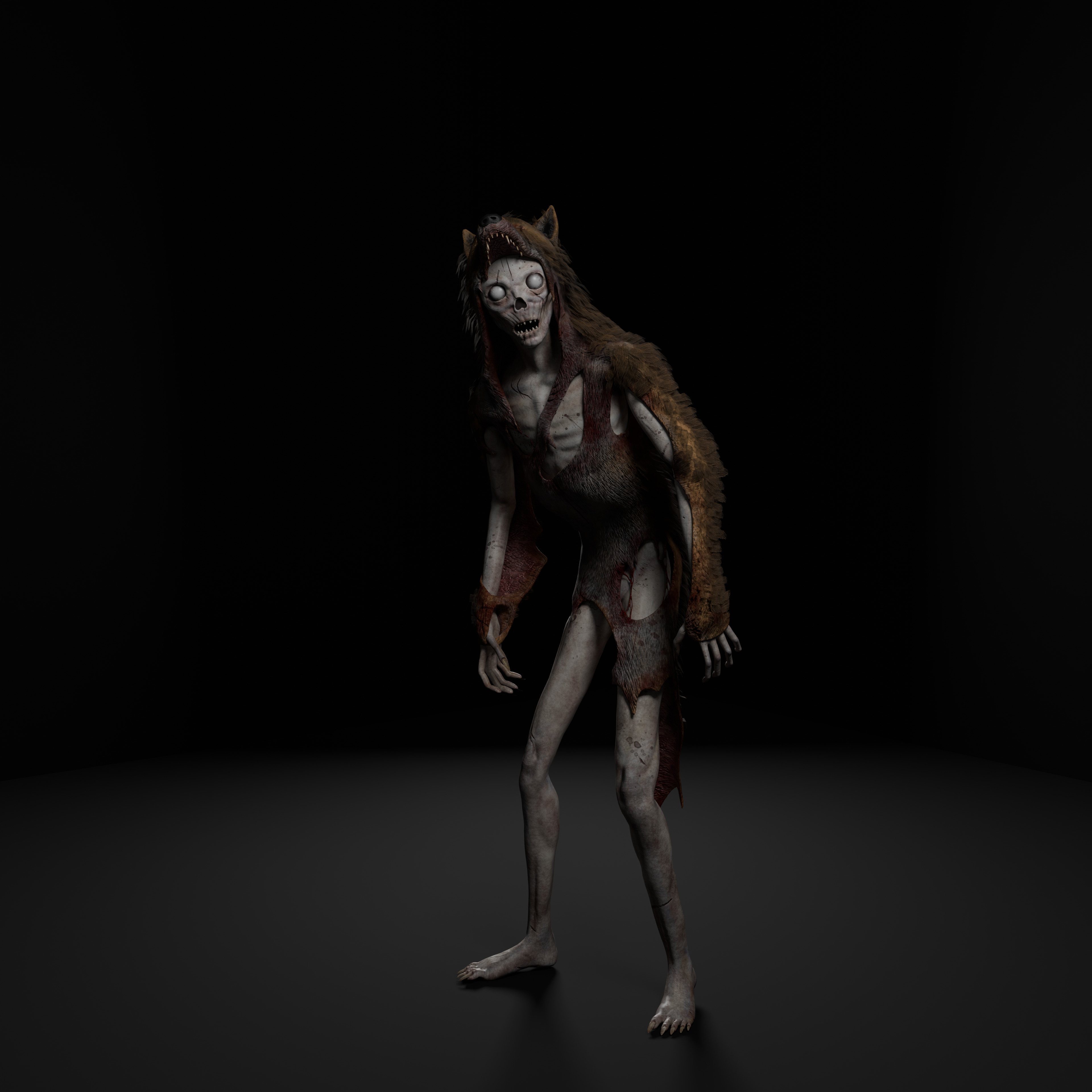 The Skinwalker Low-poly 3D model_1