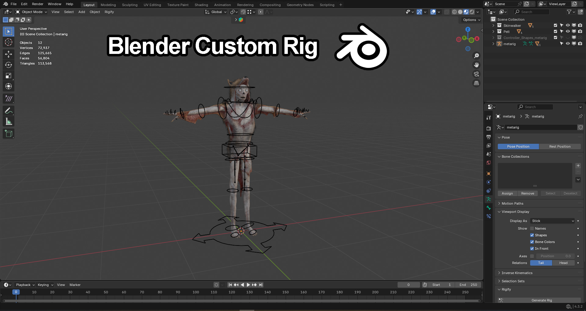 The Skinwalker Low-poly 3D model_5