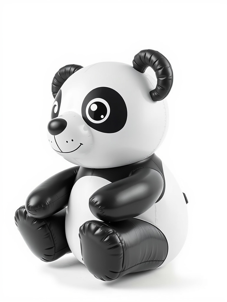 Inflatable Panda Bear Toy Model Pack Low-poly 3D model_2