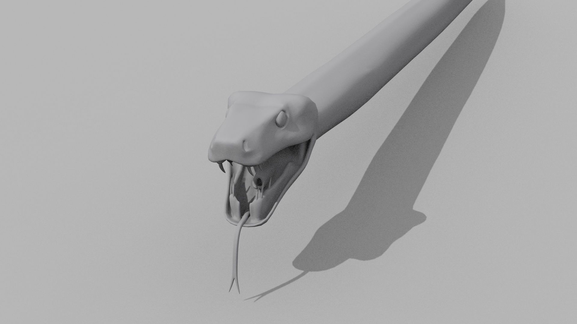 Green Emerald Boa Snake Shape 3D model_5