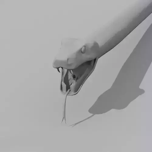 Green Emerald Boa Snake Shape