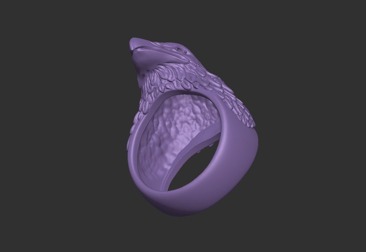 Eagle Ring 3D print model_2