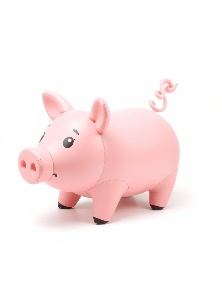 Cute Pig Character D Model Pack Low-poly 3D model_2