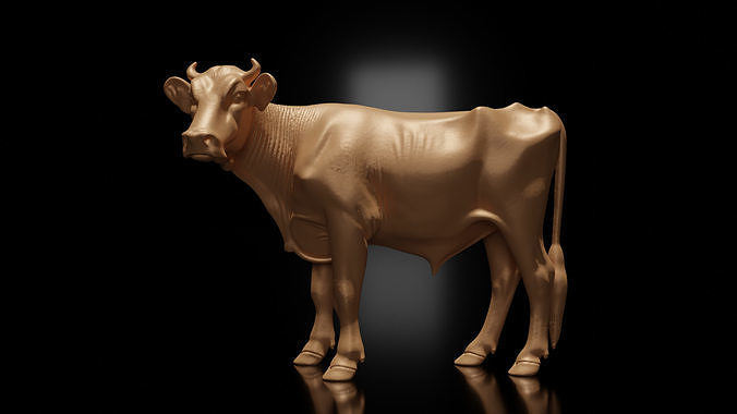 cow 3d model printable 3D print model