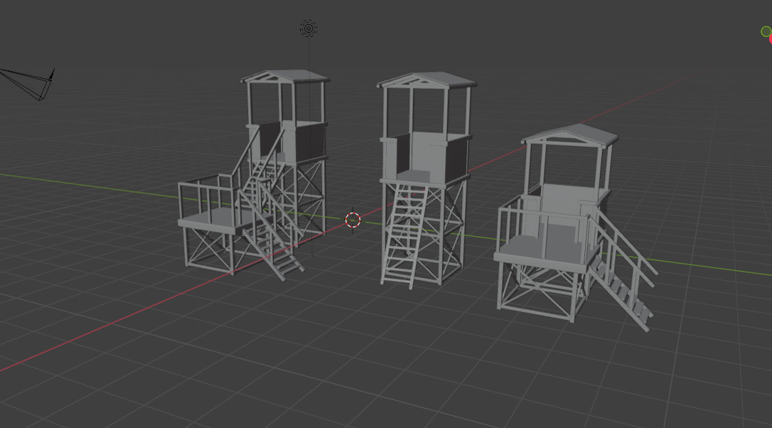 Military Guard Tower 3D model_15