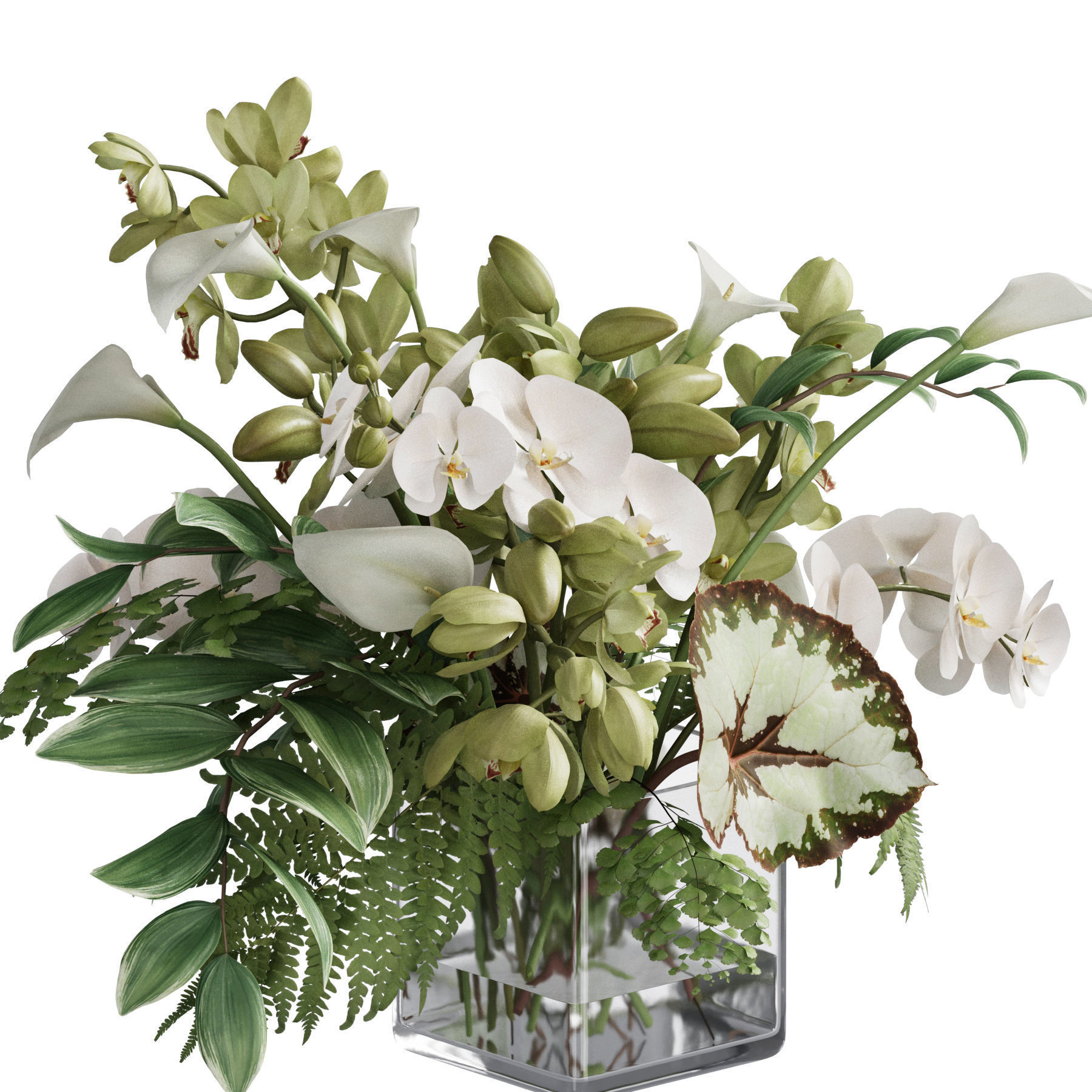 Flower In Vase 79 3D model_2