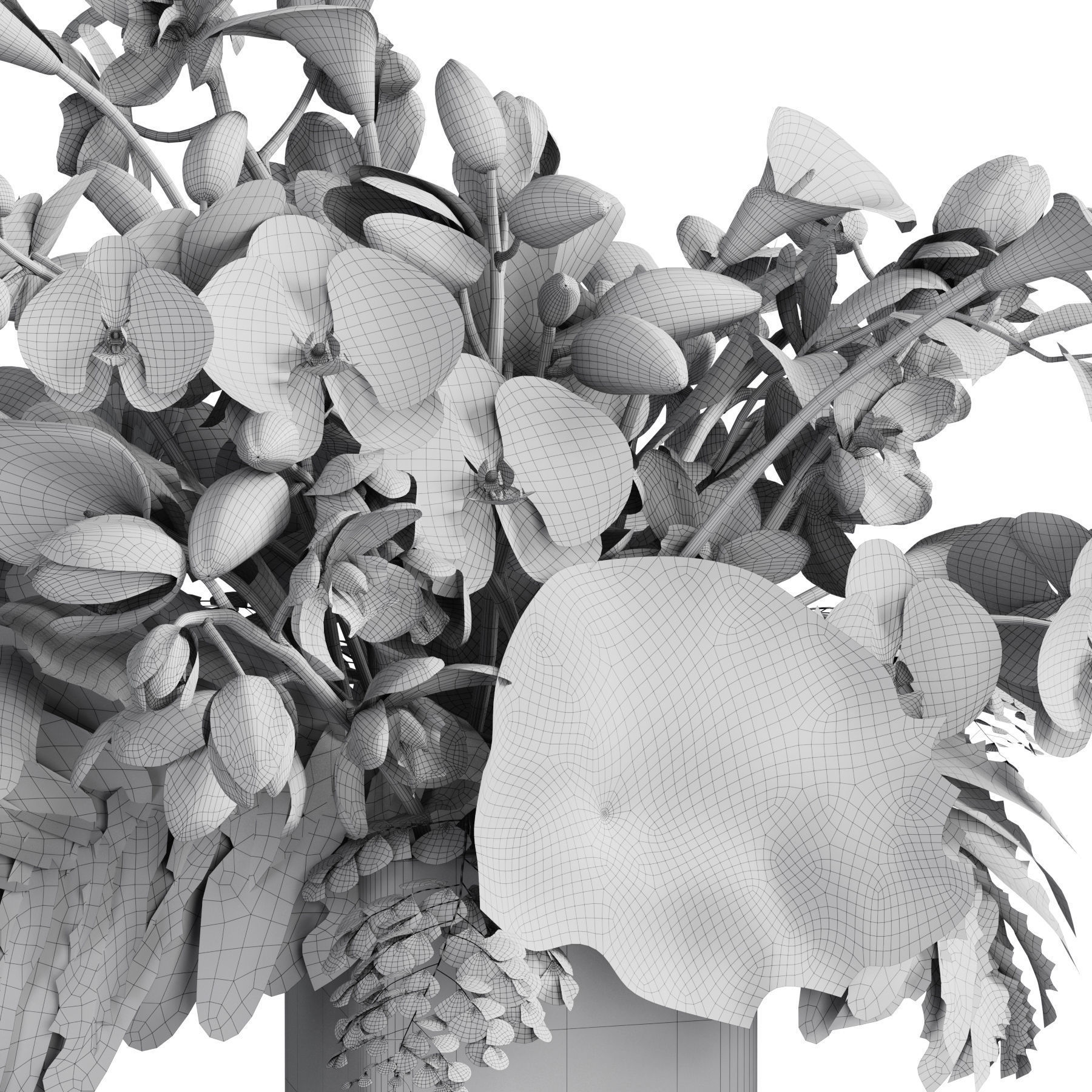 Flower In Vase 79 3D model_5