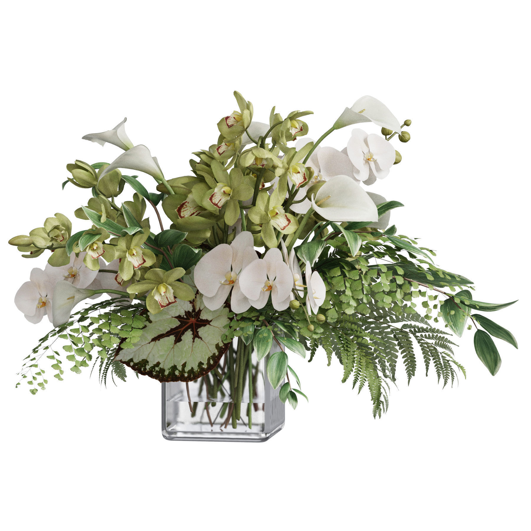 Flower In Vase 79 3D model_1