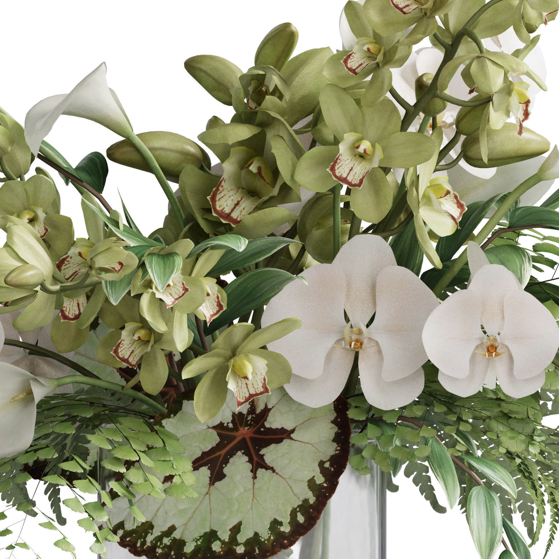 Flower In Vase 79 3D model_4