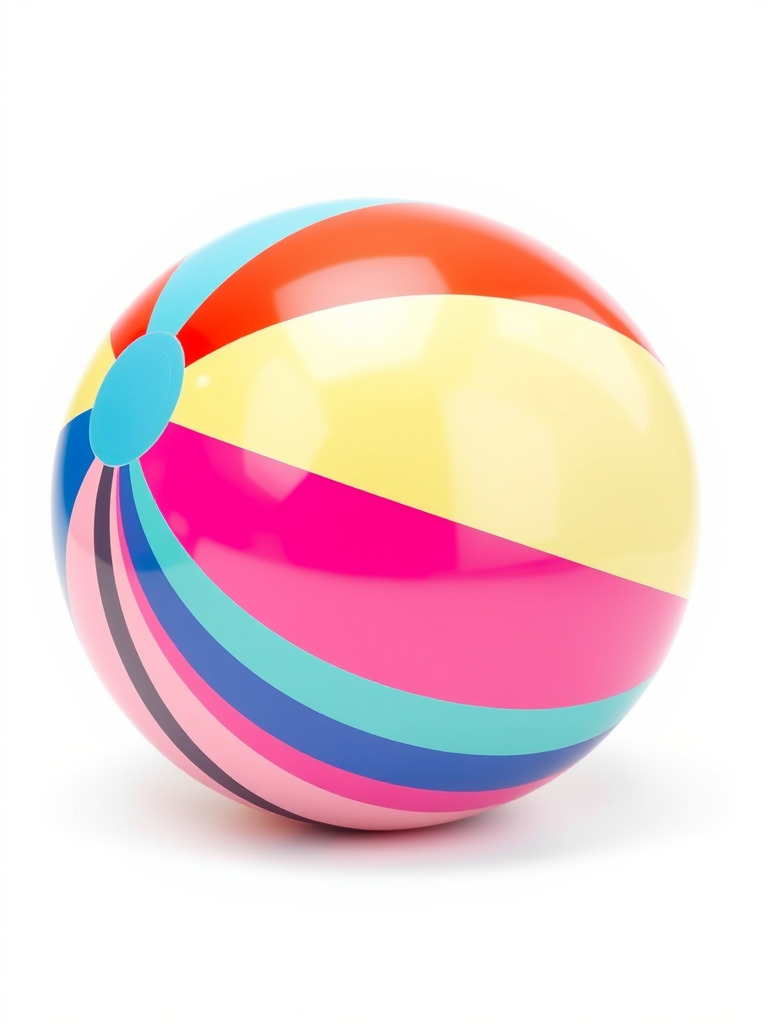 Colorful Beach Ball Model Pack Low-poly 3D model_2