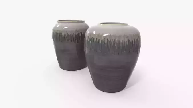 Vase Ceramic Melting Paint Set