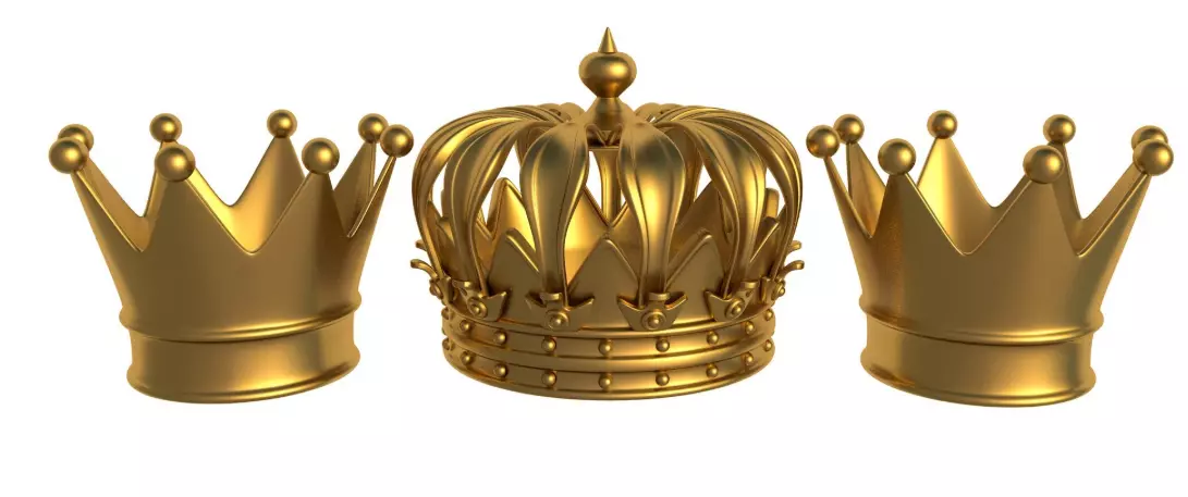 Gold Crown 3D model_0