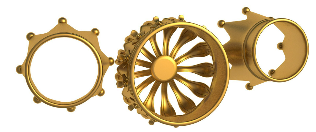 Gold Crown 3D model_5