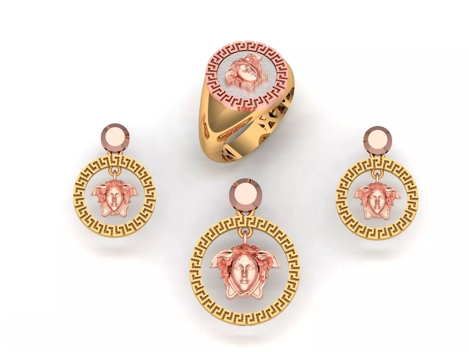 Branded design mini set 3D print model_0