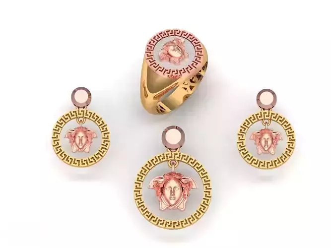 Branded design mini set 3D print model Branded design mini set 3D print model