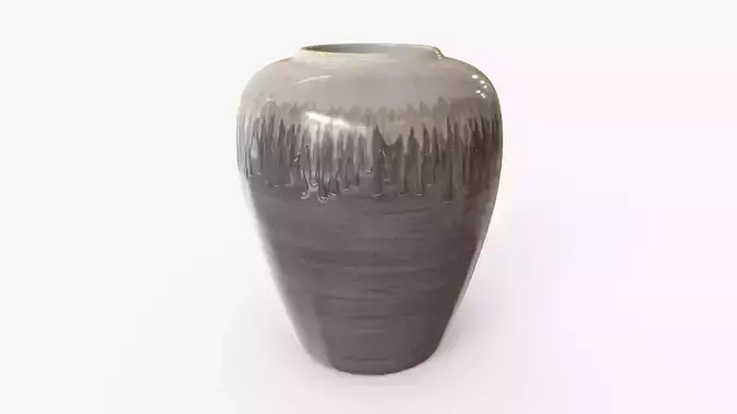 Vase Ceramic Melting Paint S