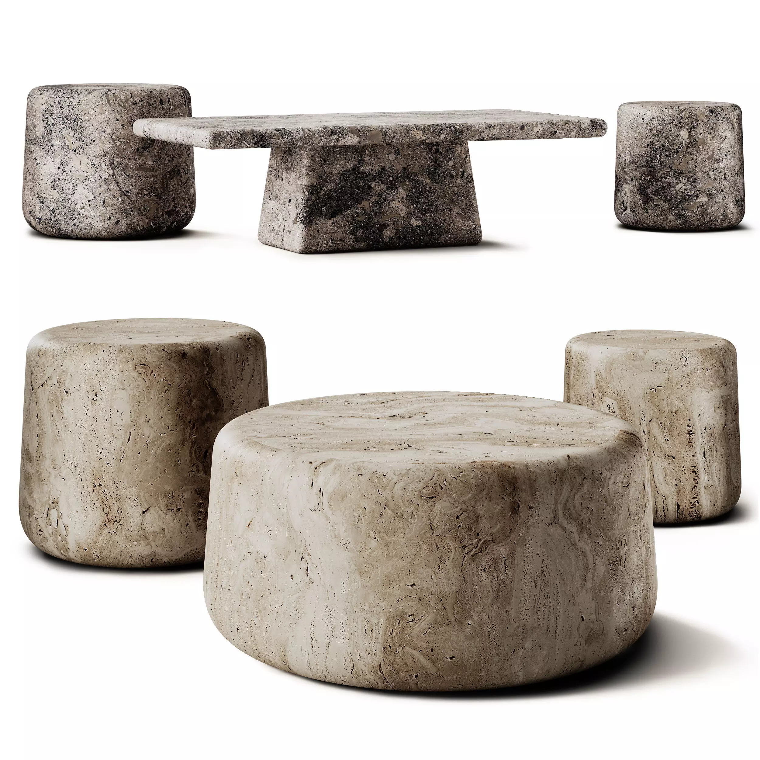 Kave Home Drasi Coffee Tables 3D model