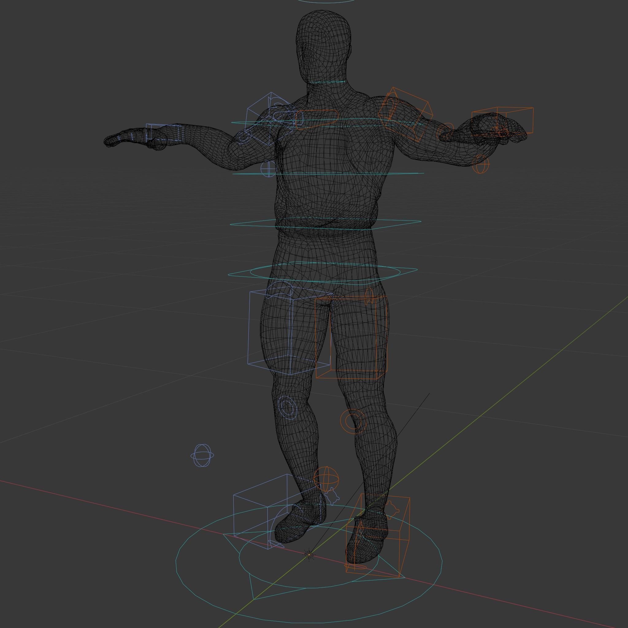 Athletic Runner Rigged and Animated Character Model Low-poly 3D model_6