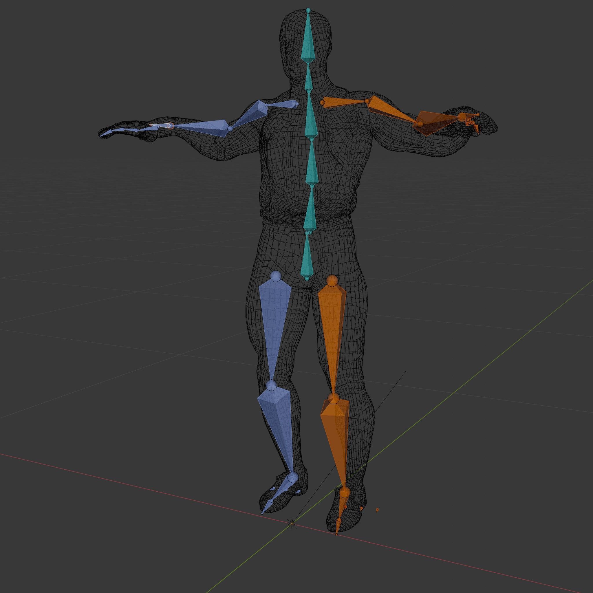Athletic Runner Rigged and Animated Character Model Low-poly 3D model_5