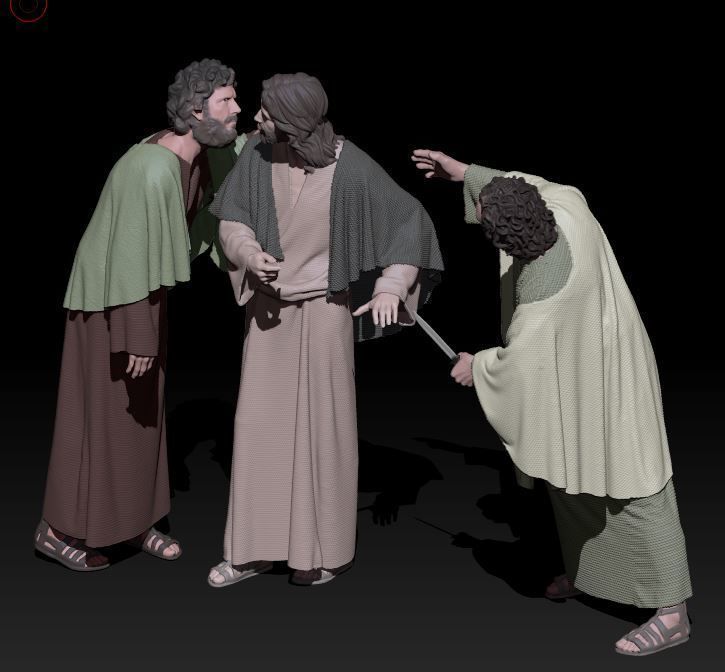 Kiss of Juda 3D print model_3