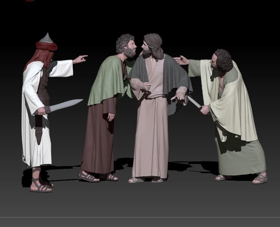 Kiss of Juda 3D print model_5