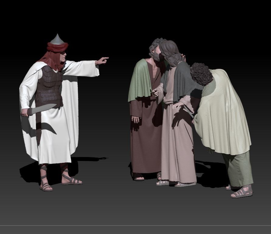 Kiss of Juda 3D print model_6