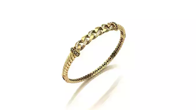 Bracelet and ring Combo Geometric Engraved Style 03