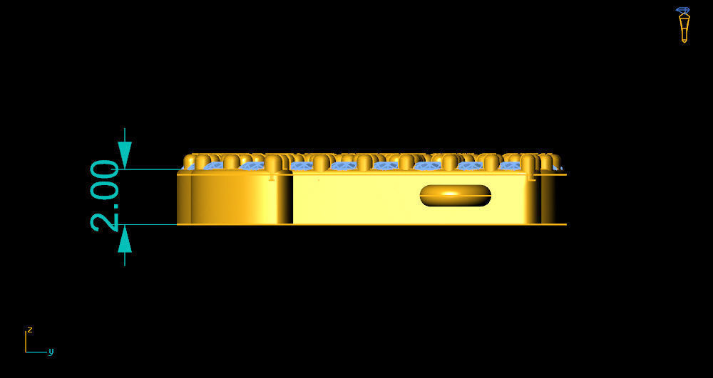 BLESSED Pendant 3D print model_4