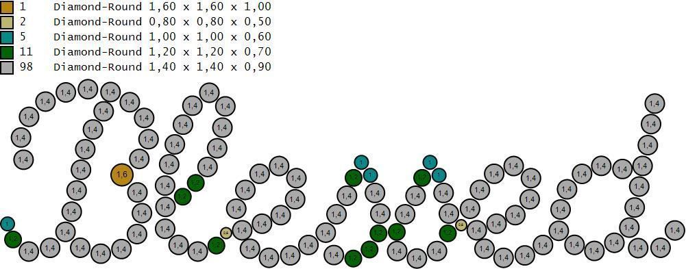 BLESSED Pendant 3D print model_6