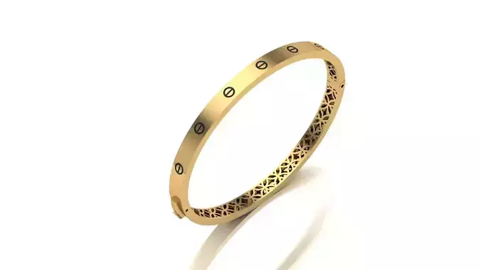 Bracelet and ring Combo Geometric Engraved Style 04