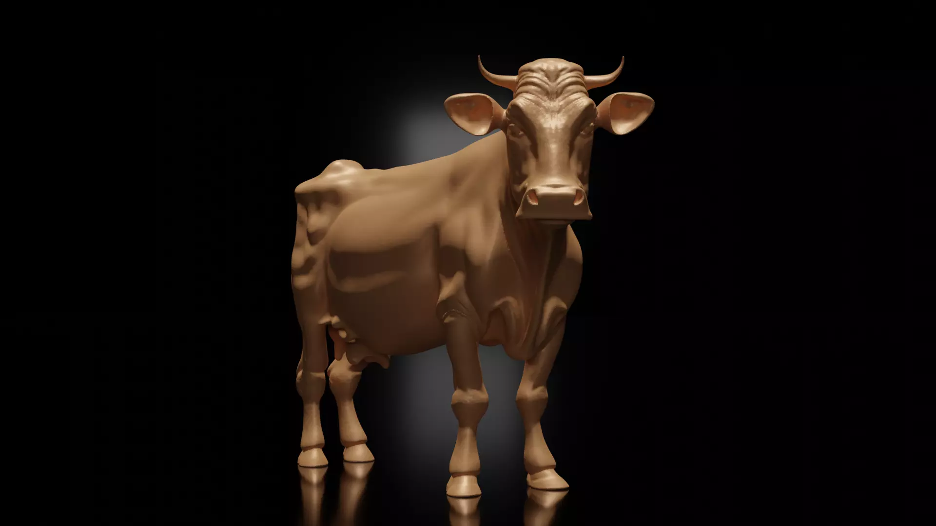 cow printable model 3D print model