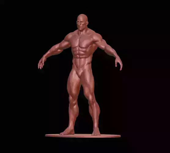 Bodybuilder male figurine