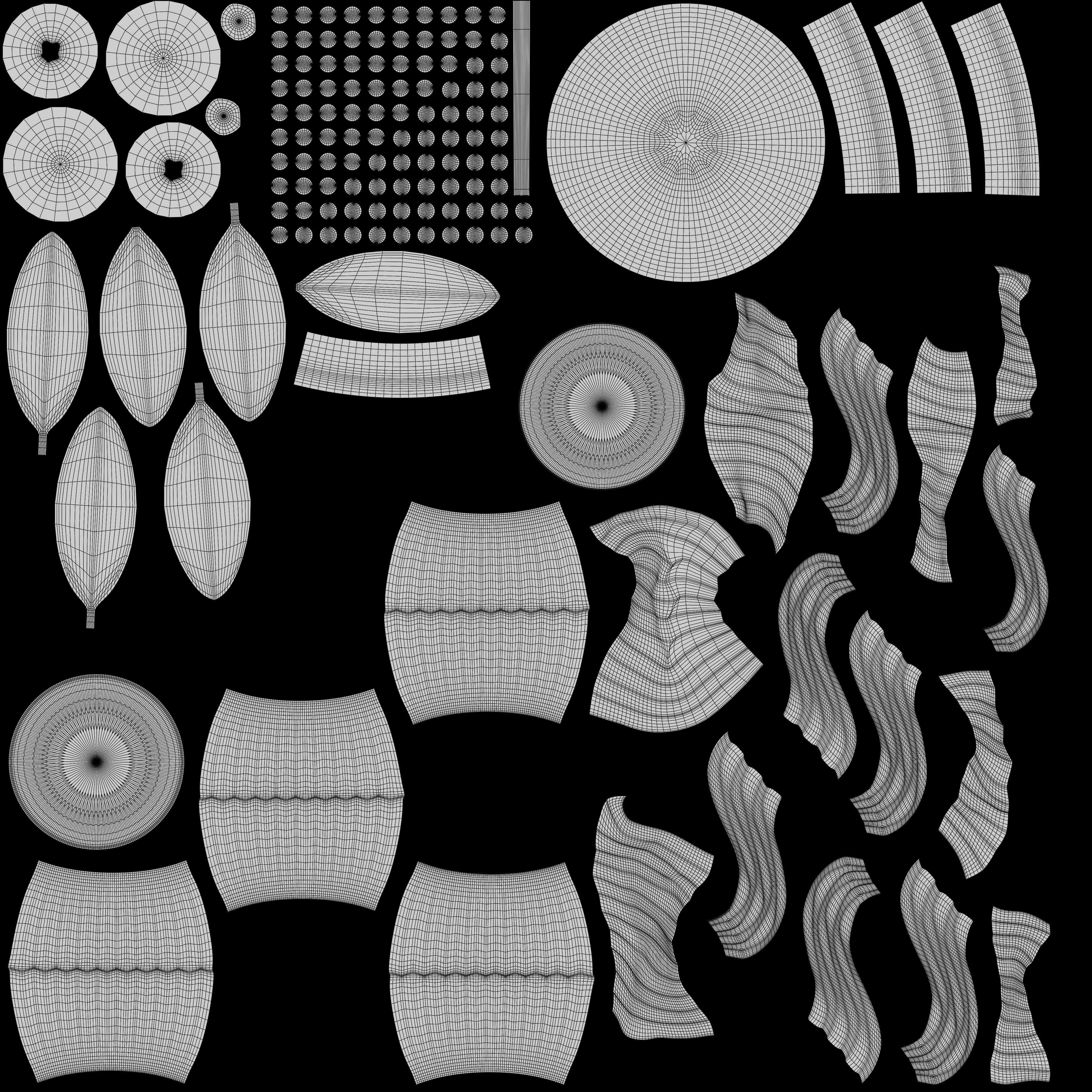 Blueberry Cupcake Dessert 3D model_7