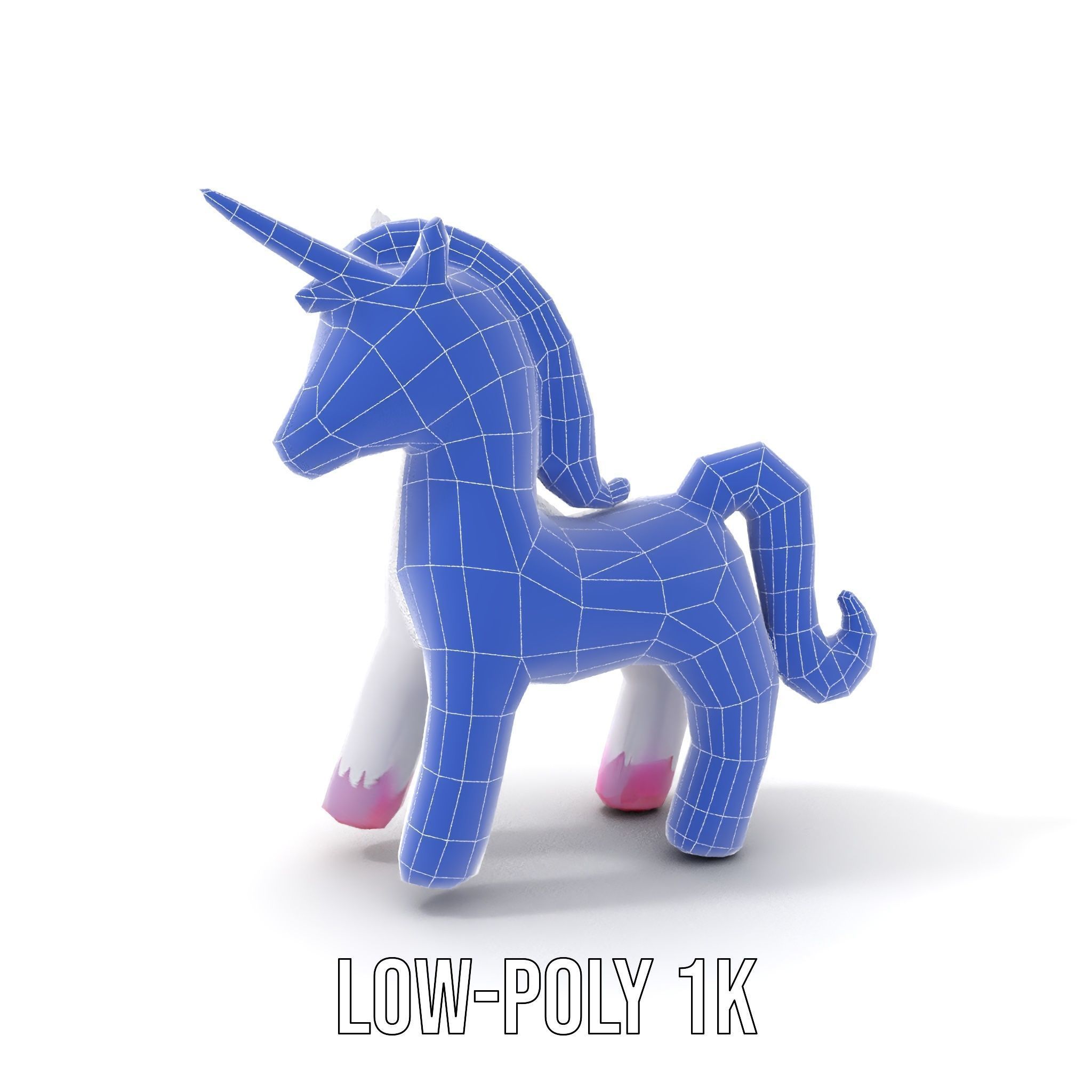 Inflatable Unicorn model pack toy design collection Low-poly 3D model_19