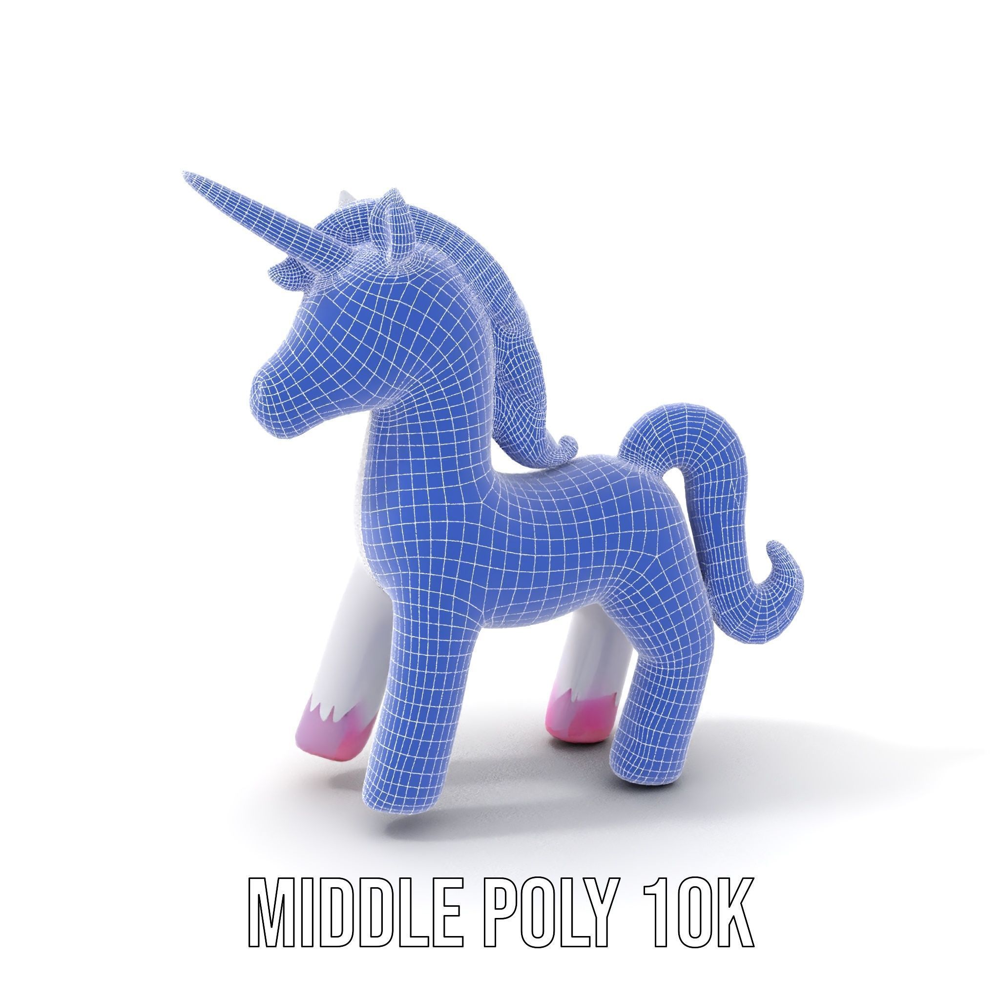 Inflatable Unicorn model pack toy design collection Low-poly 3D model_21