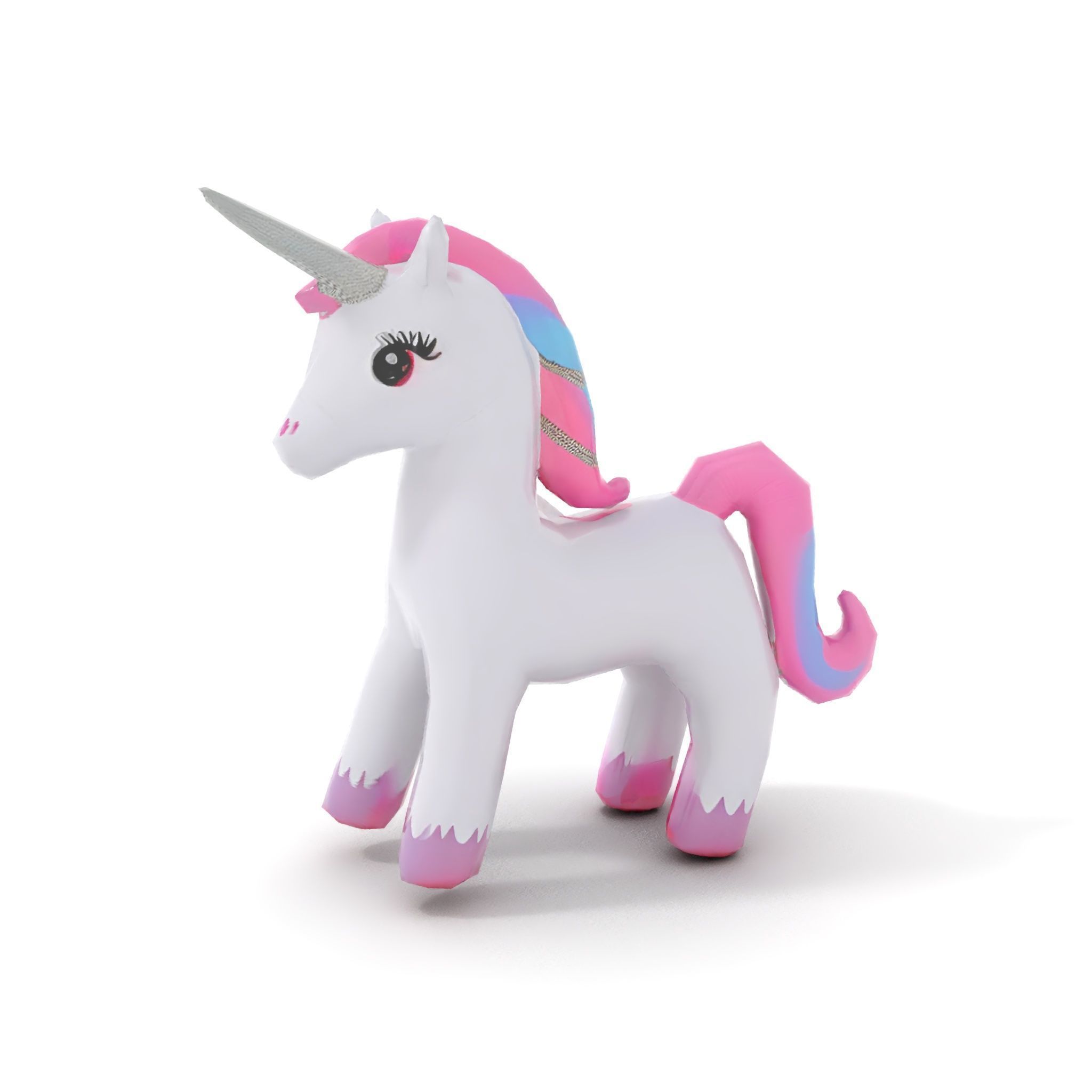 Inflatable Unicorn model pack toy design collection Low-poly 3D model_7