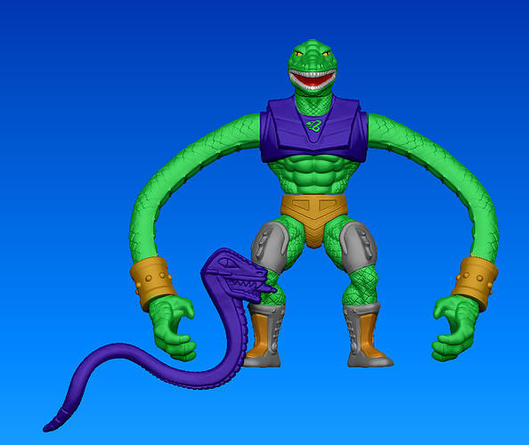 Squeeze Snakemen 3D print model