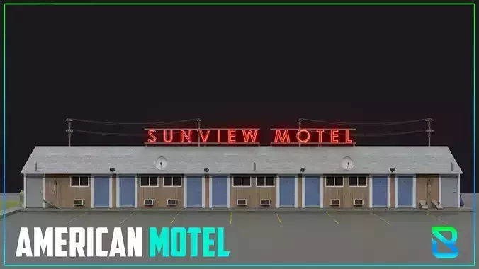American Motel 3D Model