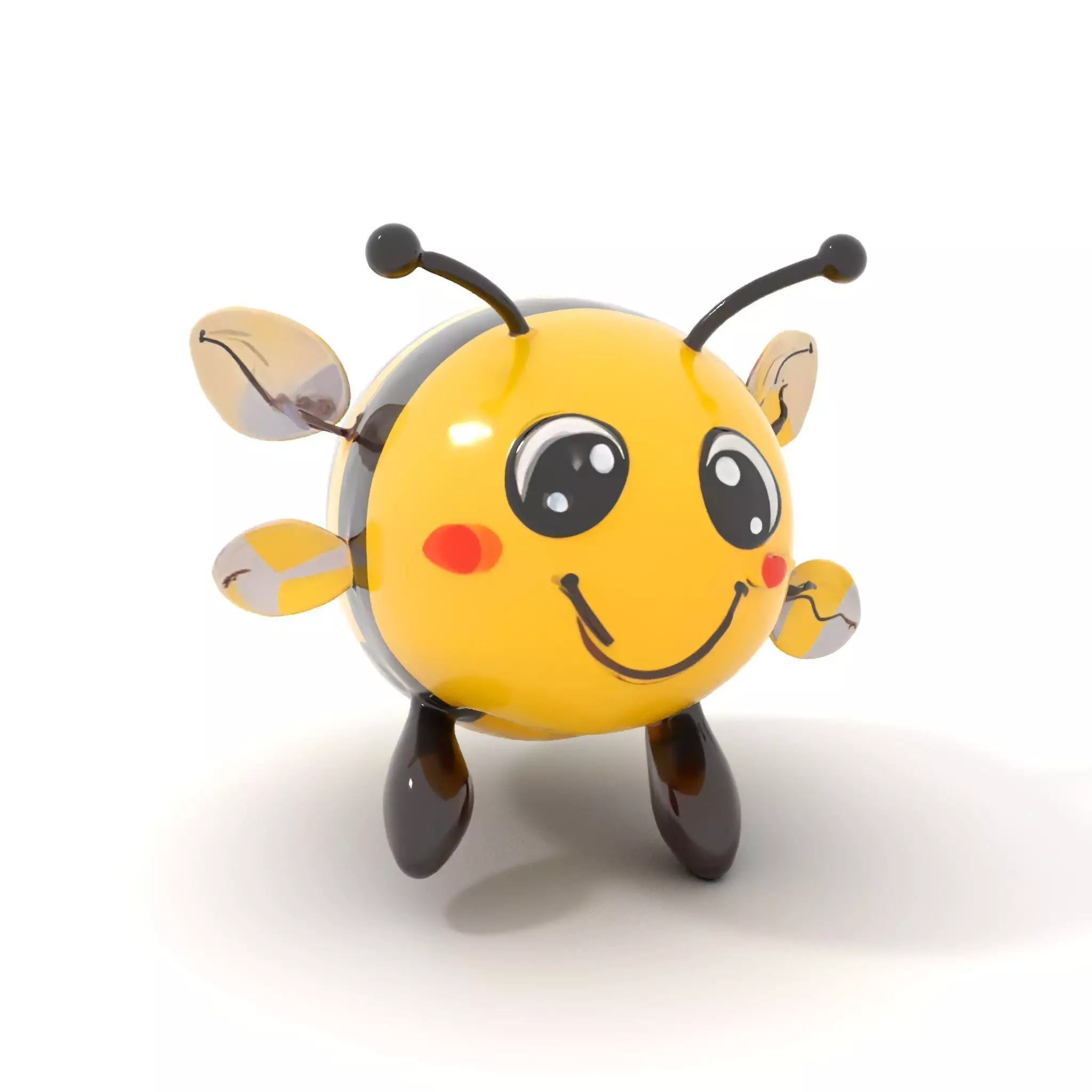 Cartoon Bee Model Pack   LOD Levels Included Low-poly 3D model_0
