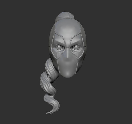 S H Figuarts head ladypool 3D print model